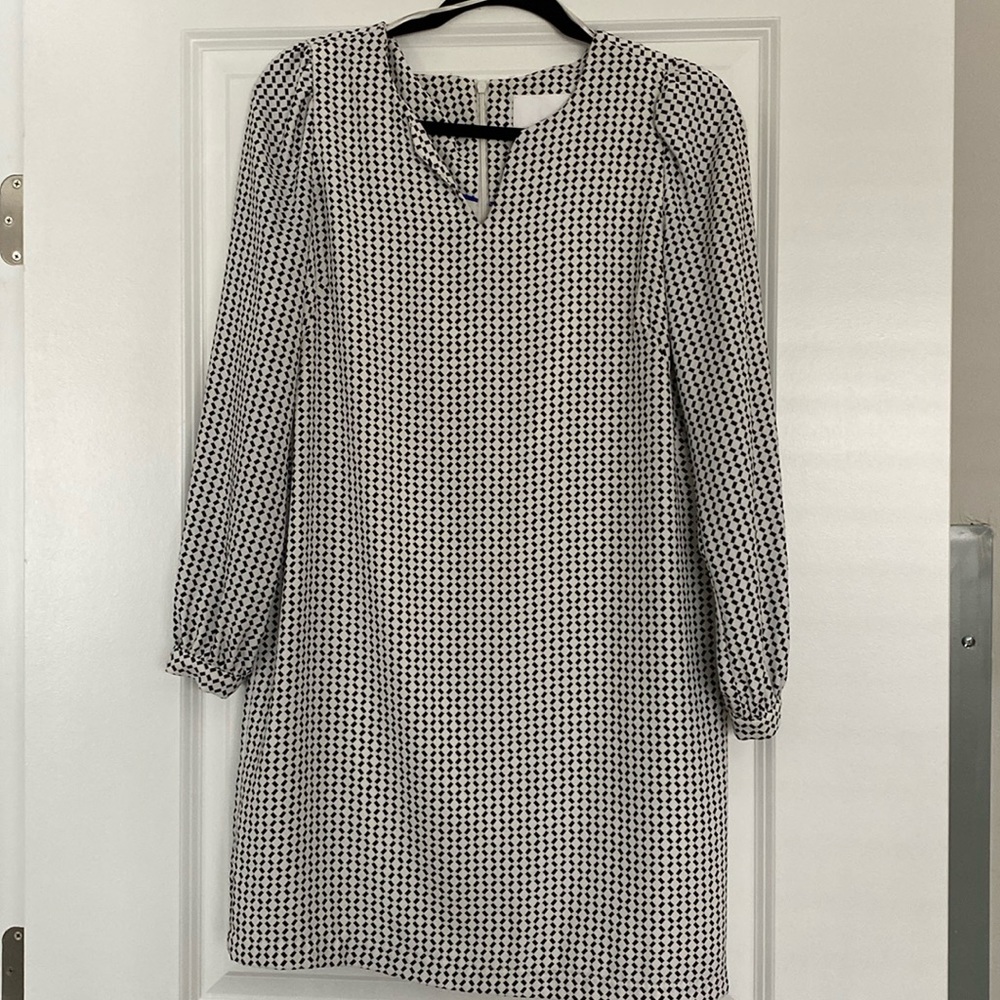 Black and White Print Dress